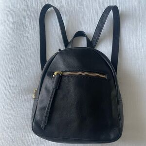 Like new! Fossil Megan Backpack Black Leather Small